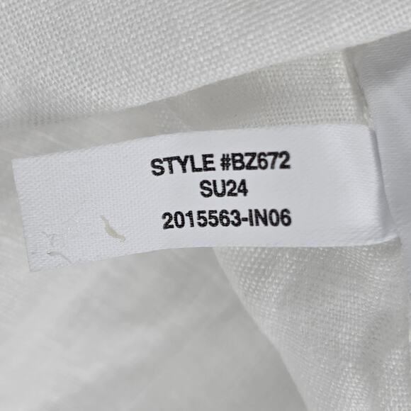 J.CREW MENS BAIRD MCNUTT IRISH LINEN OVERSIZED SHIRT SIZE MP WHITE LONG SLEEVE - Picture 6 of 13